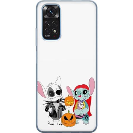 Xiaomi Redmi Note 11 Genomskinligt Skal Stitch familjen addams