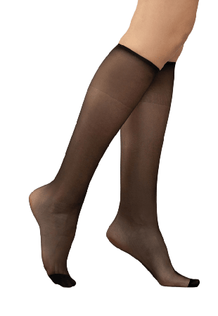 BleuForêt Tunn knästrumpa 12 den, matt lyster Knästrumpor Dam Svart ONESIZE