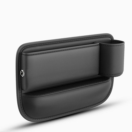 Bil Säte Gap Vatten Kopp Hållare Läder Universal Crevice Side Förvaring Låda