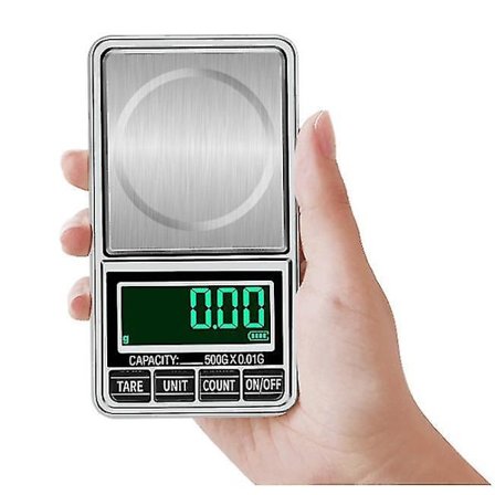 0,01g-1000g LCD Lommeskala USB Smykkevekt