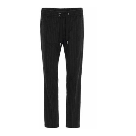 Dolce & Gabbana, a Striped Trousers Czarny, Mężczyzna, Rozmiar: S