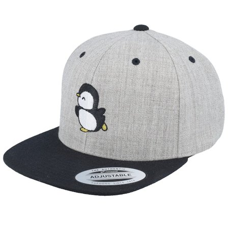 Kiddo Cap - Grau snapback Cap - Kids Little Penguin Grey/Black Snapback @ Hatstore