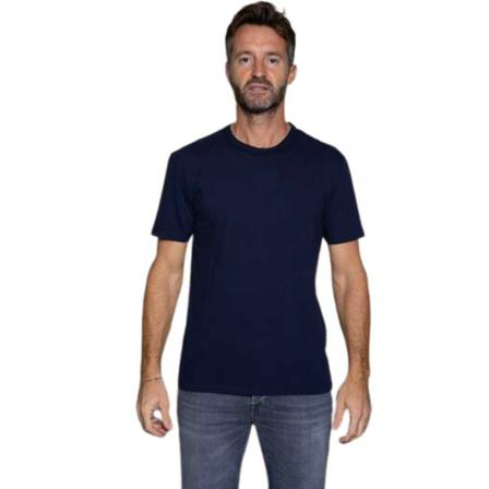 Mauro Grifoni T-Shirt , Blauw , Heren , Maat: S