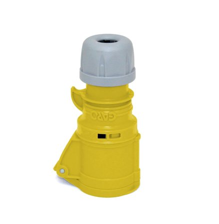 Garo S 332-4 Q Skjøtekontakt IP44, 4-polet, 32 A, Quick Gul, 4 h, Stikkontakter & kabler