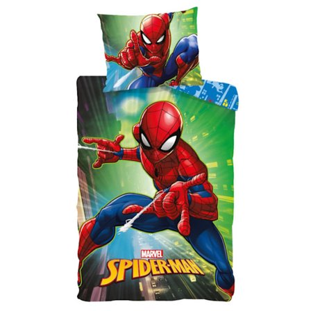 Spiderman City Lights Vuodevaatteet Lastensänkyyn – 100×135 cm