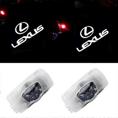 Välkomstbelysning för Lexus LS RX ES IS LX Dörrprojektion Ambient Lights (2-pack)-FX-