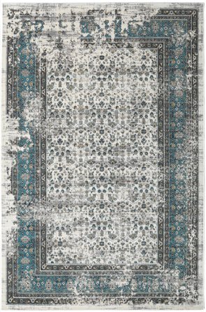 Vintage Vintage Vitra Vloerkleed - Donker Petrol 200X300