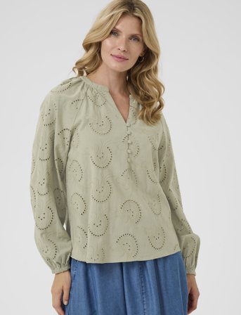 Cream Crdelia Blouse - Green - 38