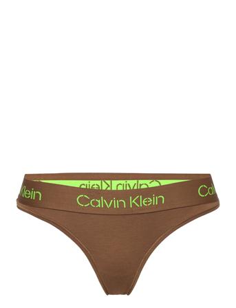 Thong Stringtruse Undertøy Brun Calvin Klein*Betinget Tilbud