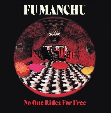 No one rides for free (red & white splat Fu Manchu