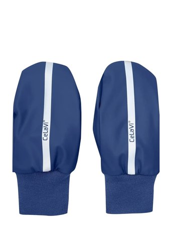 Pu Padded Mittens Blue CeLaVi