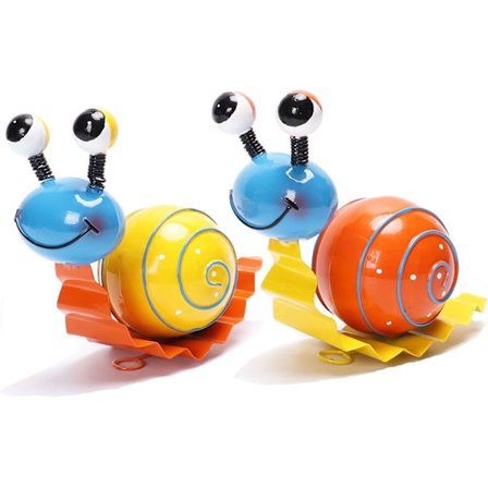 Metallinen puutarhakoriste, söpö etanapihan taide ulkoilma nurmikko terassi tai