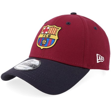 New Era - Football Röd adjustable Keps - Barcelona Contrast 9FORTY Cardinal/Navy Adjustable @ Hatstore