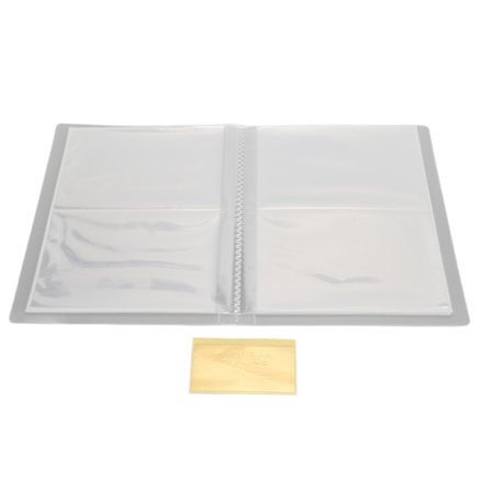 Gjennomsiktig oppbevaringsbok for negleklistremerker, høy kapasitet, etikett, dekalorganisator, fotoalbum