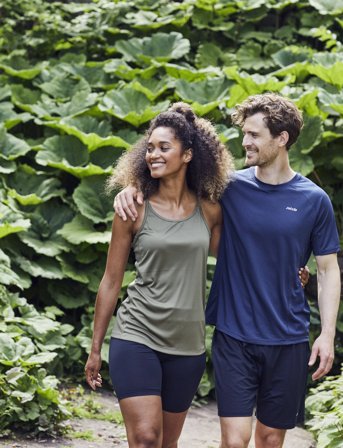 ZEBDIA Men Sports T-Shirt/Chest Print - Navy - L