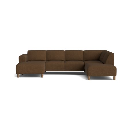 Toledo U-sofa, venstrevendt - Montreal Brun - 302x205x78 - Sofa, u-sofa