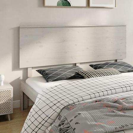 Vidaxl Sänggavel Vit 184x6x82,5 Cm Massiv Furu Vit