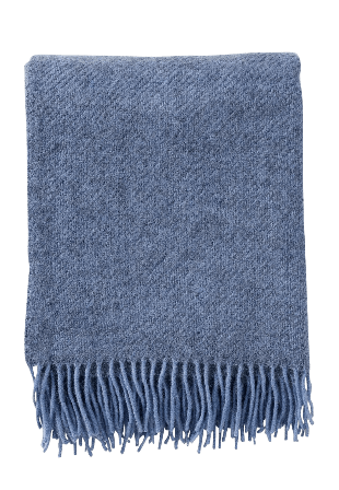 Klippan Ullpläd Gotland Filtar & plädar Blå 130X200