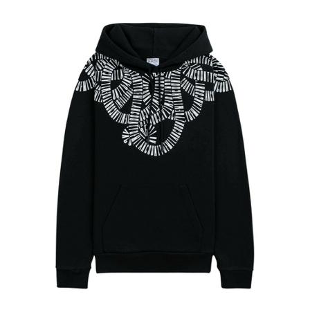 Marcelo Burlon, Hoodie Zwart, Heren, Maat:L