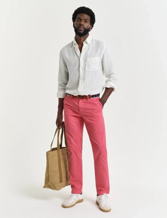 GANT Slim Sunfaded Chinos - Coral - 32 x 34