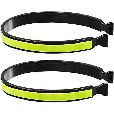 2 stk. sykkelklyper, lette, kraftige, reflekterende sykkelbukseklyper, sykkelsikkerhetstilbehør, sykkelutstyr for menn og kvinner, ankler