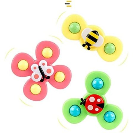 3 stykker sugekop bordplade sugekop legetøj, baby sensoriske legetøj