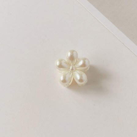 1 retro koreansk liten pärlhårklämma (risblomma liten pärlklämma)