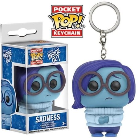 Nyckelring - FUNKO - Insidan ut - Ledsen - Vinyl - 4 cm