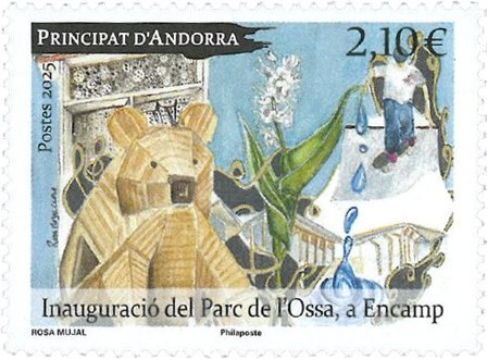 Fransk Andorra - Parc de l'Ossa - Postfrisk frimærke