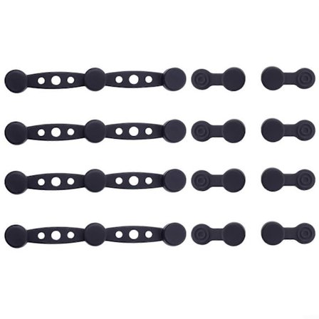 Magneettinen silikonipidike airfryer-leivinpaperille, 4 kiinnitysklipsisarjaa, tarttumattomat lisätarvikkeet, punainen, musta, harmaa (musta)