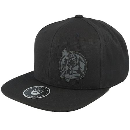 Bearded Man - Noir snapback Casquette - Lumber Jack Logo Black Snapback @ Hatstore