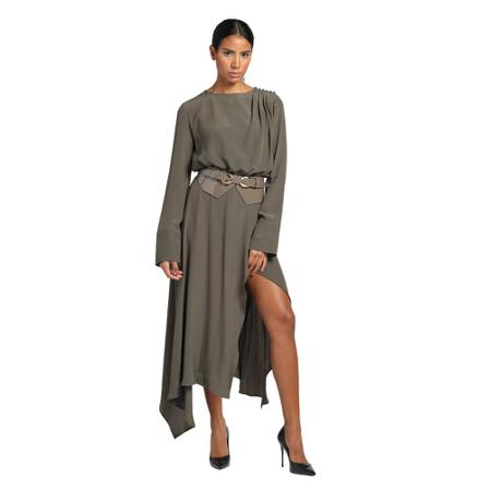 Federica Tosi Maxi Dresses , Groen , Dames , Maat: 2XS Maxi jurken