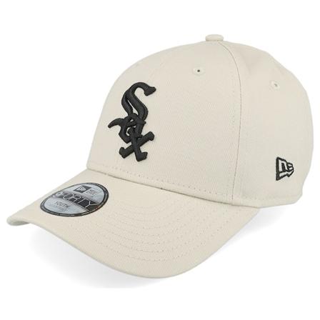 New Era - MLB Beige adjustable Cap - Kids Chicago White Sox League Essential 9FORTY Stone/Black Adjustable @ Hatstore