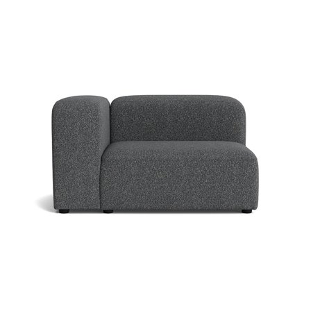 Milo XL hjørnemodul, venstrevendt - Puente Grå/Blå - 100x130x72 - Sofa