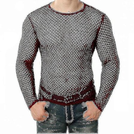 Sexy T-skjorte for menn, netting, ermeløs undertrøye, topp Xixi
