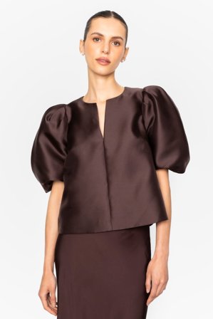 CAMILLA PIHL - Maeve Blouse - Dark brown Size34