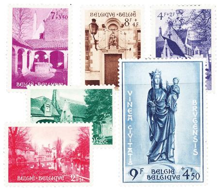Belgien 1954 - OBP 946-51 - Ubrugt