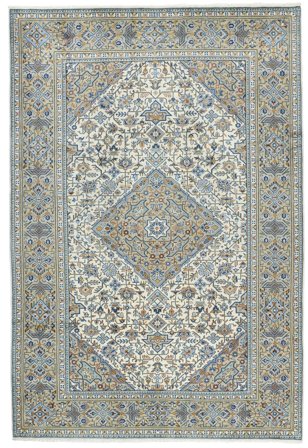 Tappeto Keshan 212X315 Grigio Scuro/Verde (Lana, Persia)