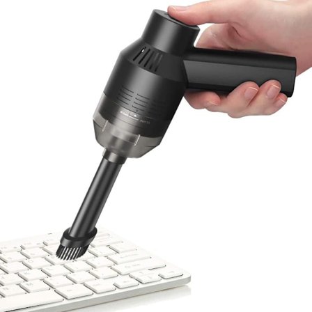 Trådlös minidammsugare - för tangentbord och skrivbord. Laddningsbar KLB