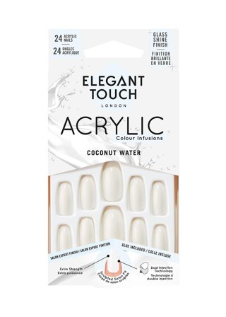 Elegant Touch Luxes Looks Nails Acrylics Coconut Water, Makeup, Kunstige Negle Og Tilbehør, Kunstige Negle