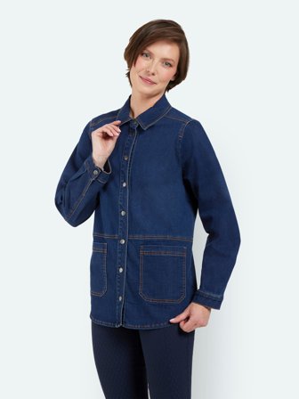 BRANDTEX - Denim Skjorte - Blå