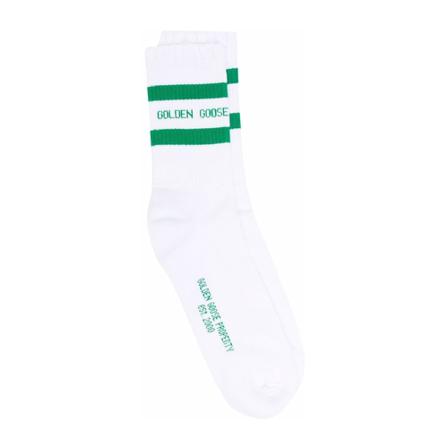 Golden Goose Socks , Wit , Heren , Maat: M Sokken