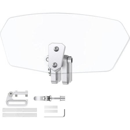 Motorsykkel Vindskjerm Justerbar Clip-On Vindskjermspoiler Forlengelse Vindavviser for Motorsykkel - Klar-FF-