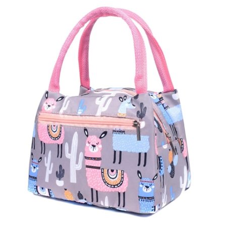 Lunchväskor med tecknat tryck, vattentät matlåda, kylväskor för utomhusresor och picknick (FMY)