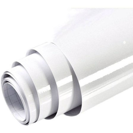 Hvit glitter selvklebende film 60 cm x 5 m høyglans møbelfilm selvklebende film for møbelskap - Veggbeskyttelse