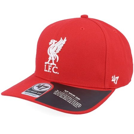 47 Brand - Football Punainen adjustable Lippis - Liverpool Epl Colda Zone 47 Mvp Dp Cap Red Adjustable @ Hatstore
