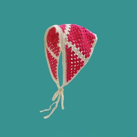 Triangel Hodebånd Hodeskjerf Hatt ROSE RØD D D