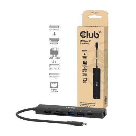 Club 3D Interface Hub Usb Type-C 5000