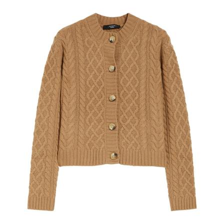 Max Mara Weekend, Cardigans Bruin, Dames, Maat:L