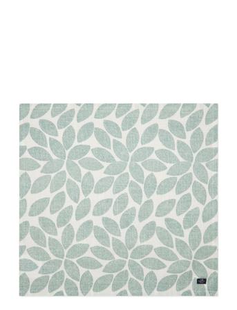 Printed Leaves Organic Cotton Napkin Lexington Home Green